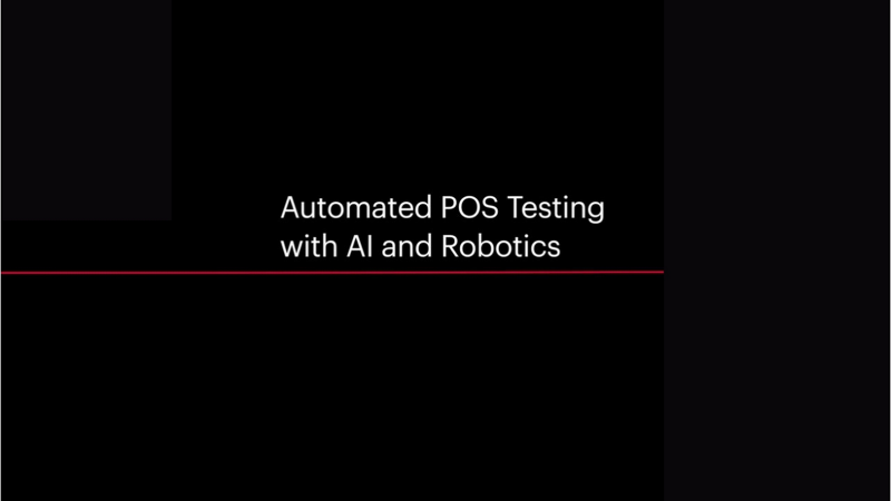 Automated POS Testing with AI and Robotics